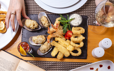 Plateau de fruits de mer lors d'une réception à Nantes