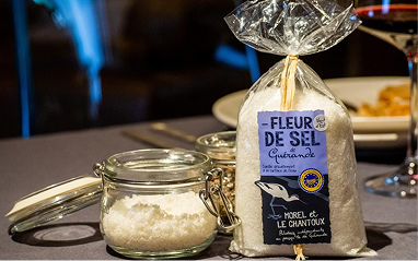 Fleur de sel de Guérande utilisée en cuisine traiteur
